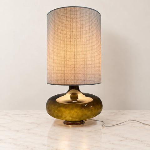 Lampe Kylie verre soufflé sur marbre beige