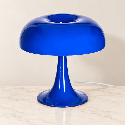 Lampe Ben métal verre sur marbre beige