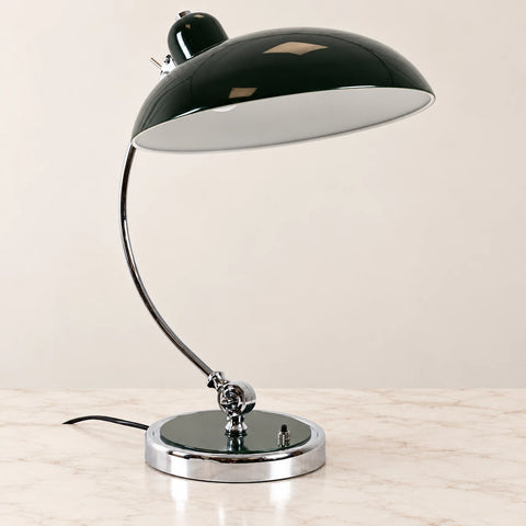 Lampe Funkia métal sur marbre beige