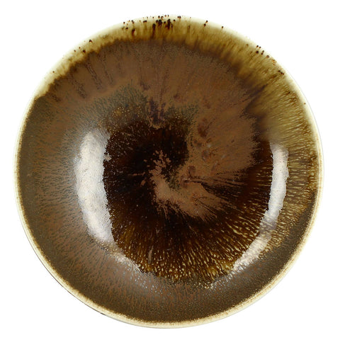 Assiette creuse Saturne marron — Ogo living — photo 1