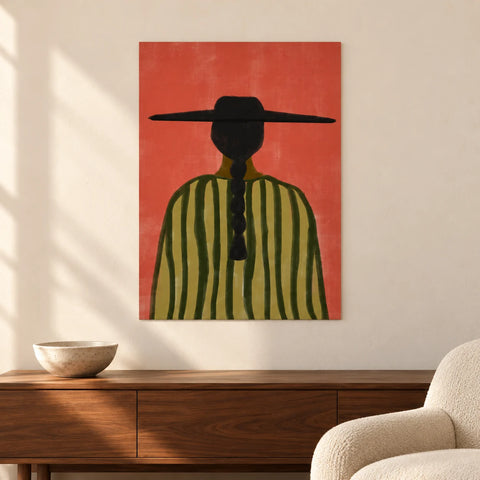 Affiche femme folk du Sud-Ouest — ambiance