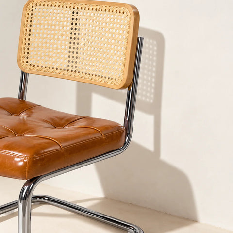 Chaise Breuer caramel — detail