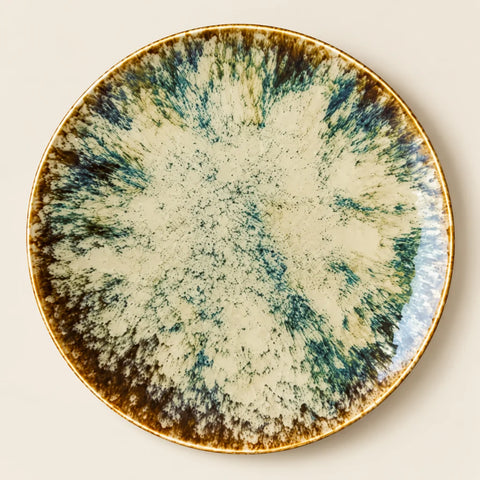 Assiette creuse Maka porcelaine — vue de face