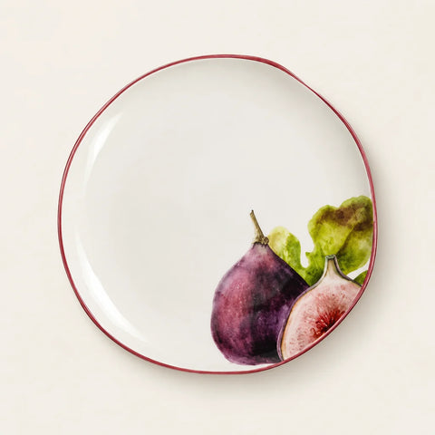 Assiette Skord décor figues — vue de face