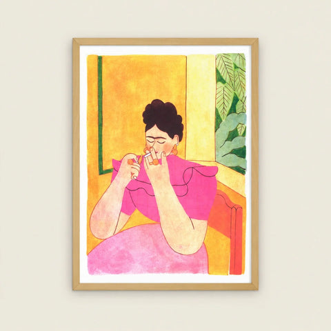 Affiche Frida Kahlo illustrée — vue seule
