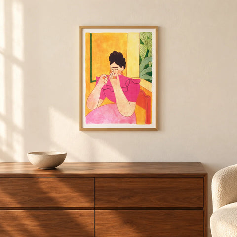 Affiche Frida Kahlo illustrée — ambiance