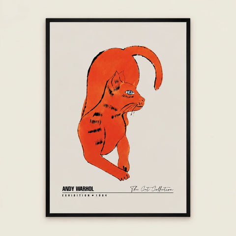 Affiche chat orange — vue seule