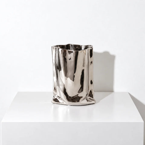 Vase Le Papier miroir — trois quarts