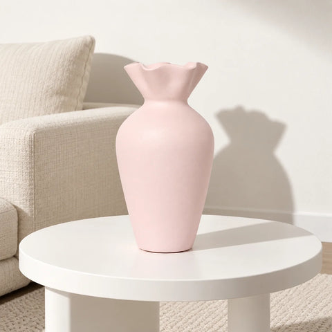 Vase Fleur céramique rose — ambiance