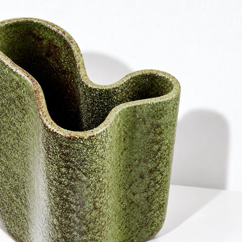 Vase céramique vert forêt — detail