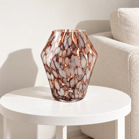 Vase globe verre diamant — ambiance