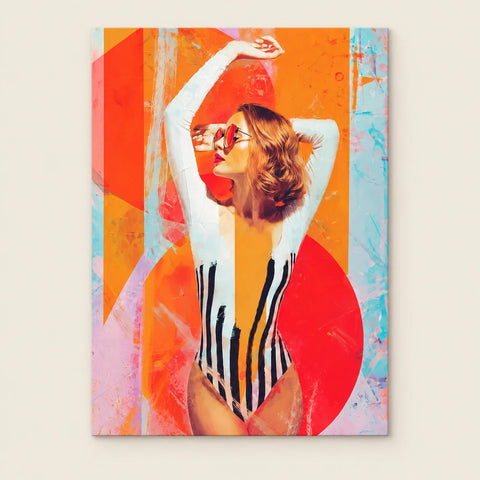 Affiche clown méditerranéen — vue seule
