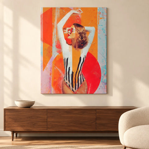Affiche clown méditerranéen — ambiance