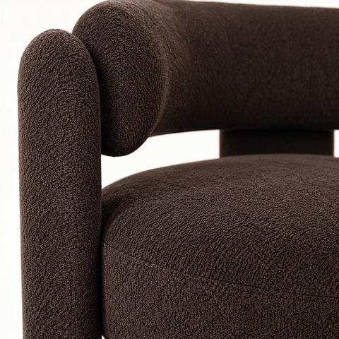 Fauteuil Arviano marron — detail matiere