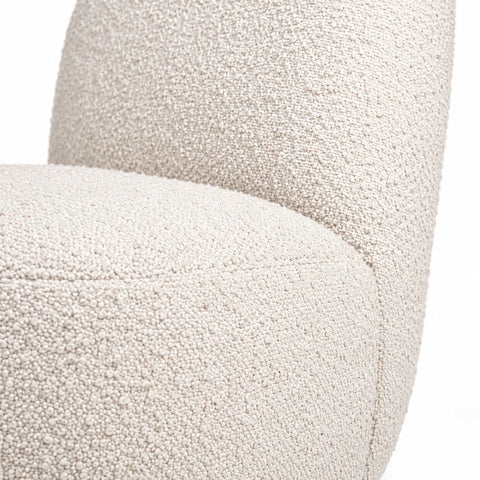 Fauteuil Eve bouclette naturelle — detail matiere