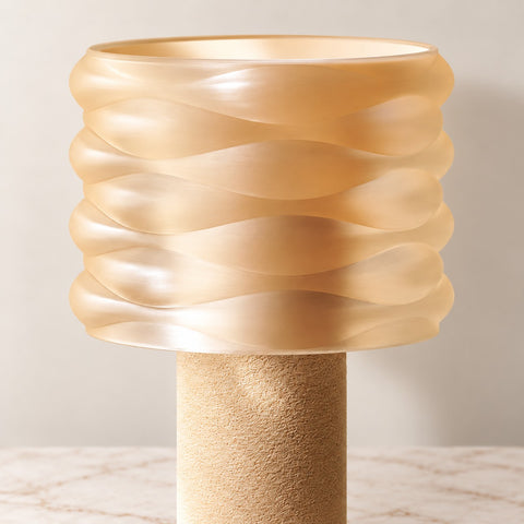 Lampe Jelly crème — detail abat jour