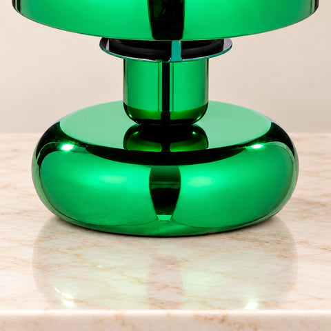 Lampe Kyoto champignon verte — détail du pied