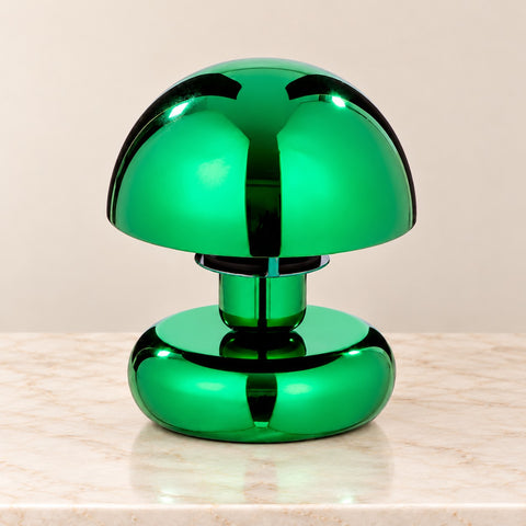 Lampe Kyoto champignon verte — vue rapprochée