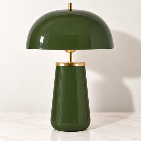 Lampe fer vert brillant — zoom moyen