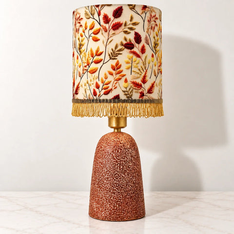 Lampe Feuilles orange — zoom moyen