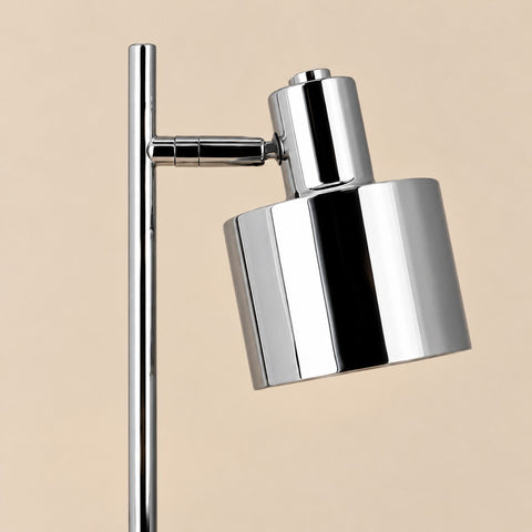 Lampe Ocean chrome rechargeable — détail de l’abat-jour