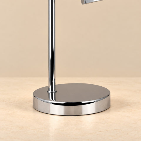 Lampe Ocean chrome rechargeable — détail du pied