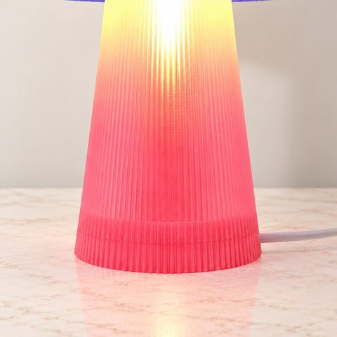 Lampe Shroom rose bleue — détail du pied