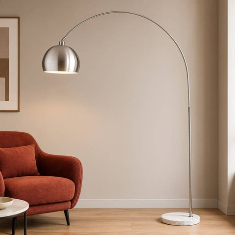 Lampadaire arc Plaza marbre photo fournisseur