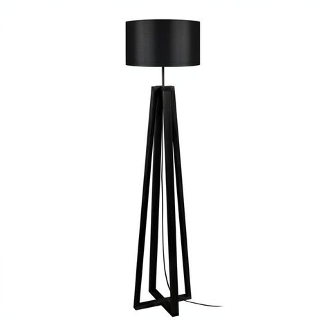 Lampadaire Linkoping bois noir photo fournisseur
