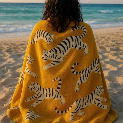 Serviettes Tigers en coton biologique — vue 2