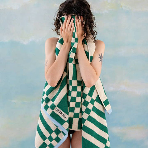 Serviette Marina verte — vue 2