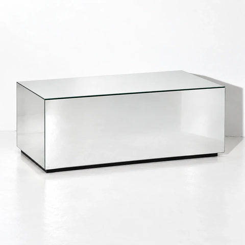 Table basse Dorian en miroir — vue entiere