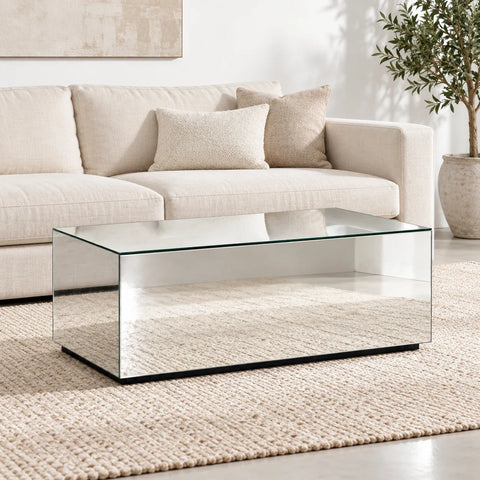 Table basse Dorian en miroir — salon