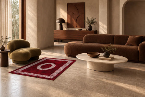 Tapis Plus rouge — salon