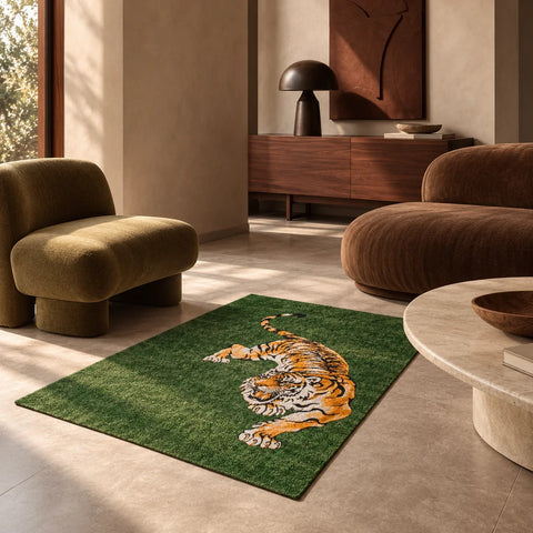Tapis Ecorug Green On Fire — salon