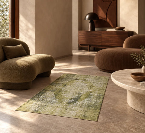 Tapis Ecorug Tuscany vert — salon