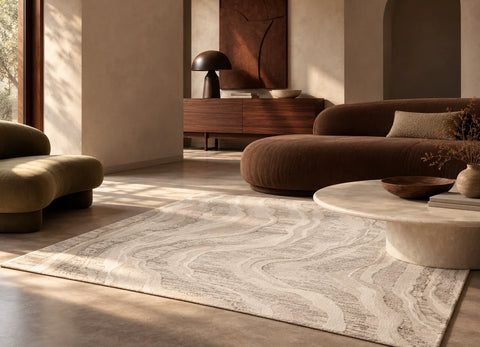 Tapis Strata motif léopard — salon