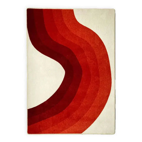 Tapis Blish courbes chaudes — tapis droit