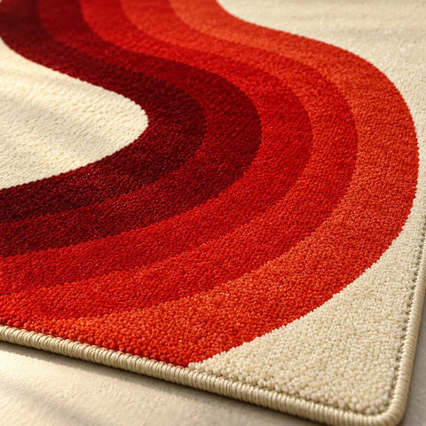 Tapis Blish courbes chaudes — gros plan