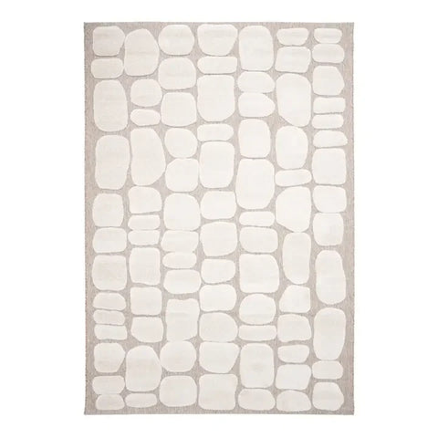 Tapis Galet relief japandi — tapis droit