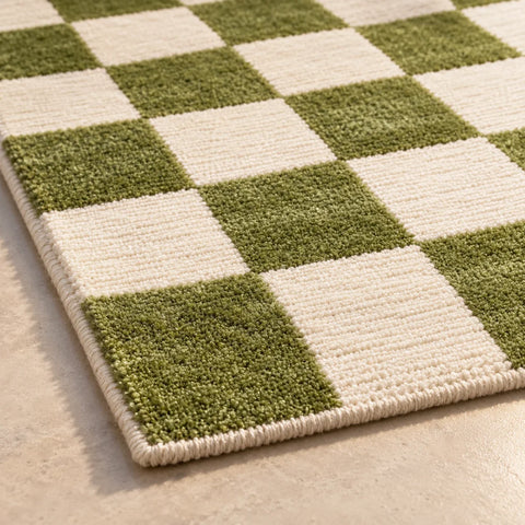 Tapis Petits Carreaux sculpté — gros plan