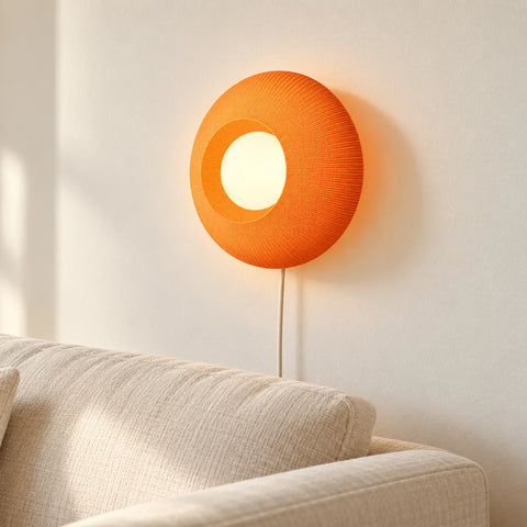 Applique Tiri orange texturée — ambiance
